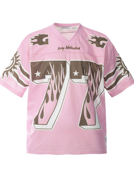 Exclusive V Neck Summer Jersey Tee urban aesthetic - Image 6