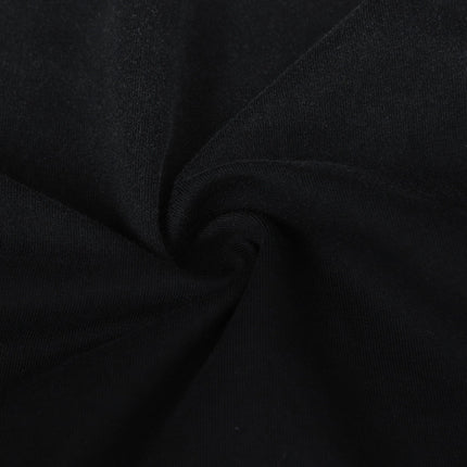 Ripped Gradient Long Sleeve T-Shirt – Loose Fit fabric close-up, showcasing premium black cotton blend texture.