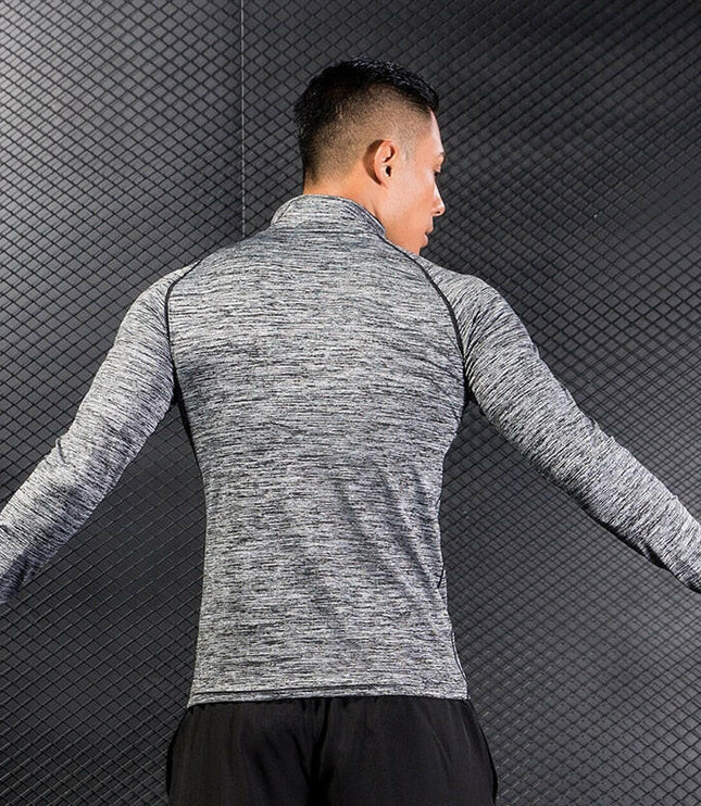 Sport Men's Quick Dry Long Sleeve T-shirt: Stay Comfortable During Fitness Training