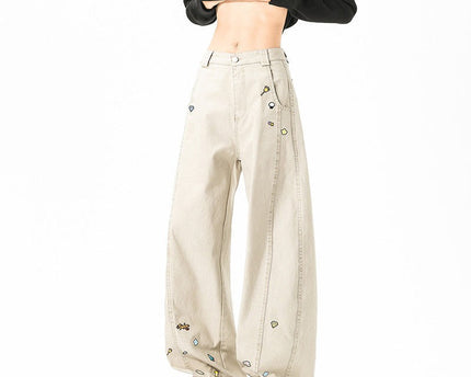 Pantalons cargo imprimés amusants style unisexe tendance larges jambes décontractés longs