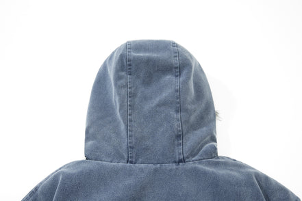 Woolen Collar Cotton Jacket With Fleece