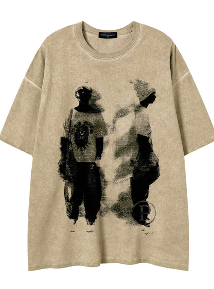 Dark Grey signature boxy tee with Grozavu logo