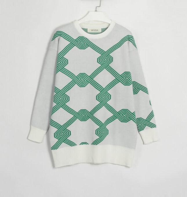 ONeck Knit Sweater – Soft Loose Fit