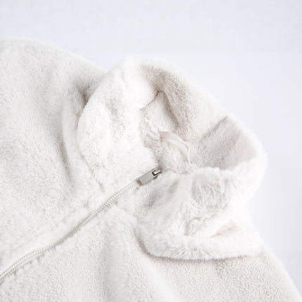 Cartoon Lamb Fleece Cotton Coat – Loose Fit