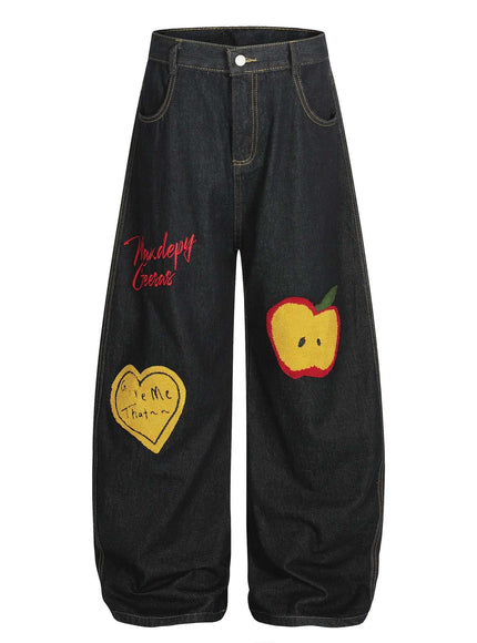 Model wearing Black cartoon print non iron cotton by Grozavu