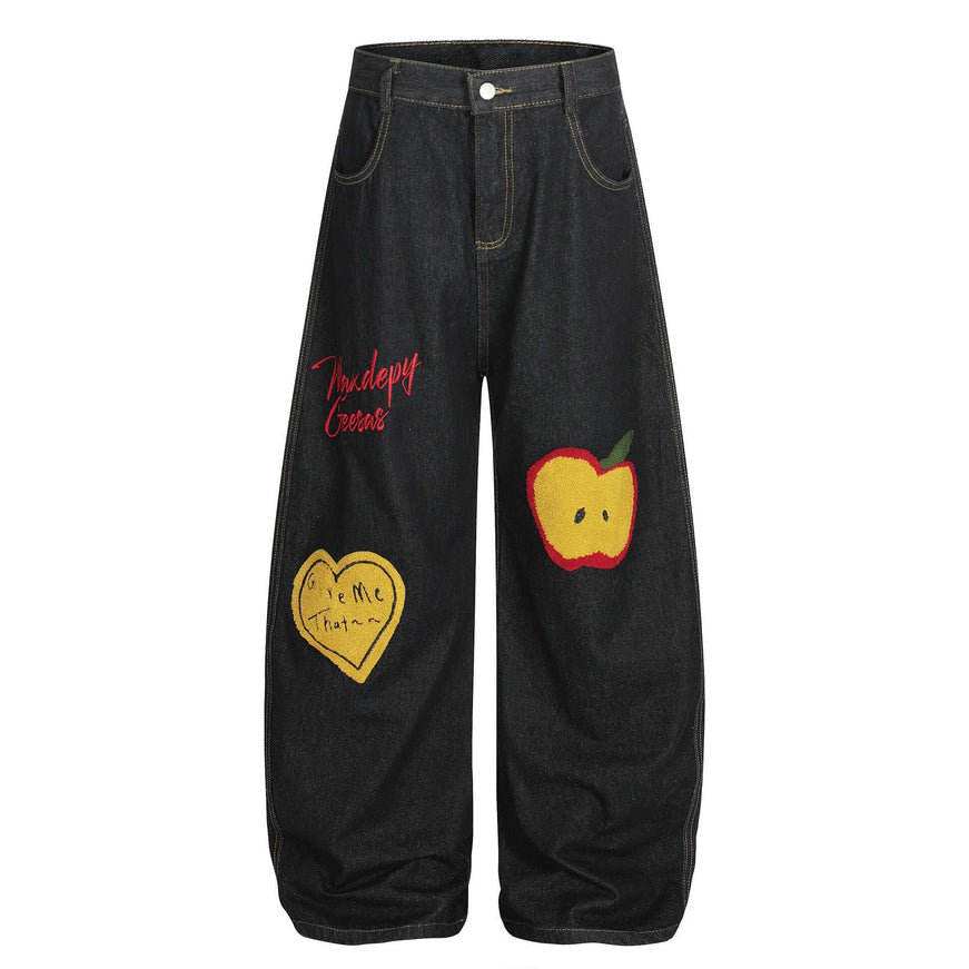 Front view of Cartoon Print Non Iron Cotton - Grozavu brand streetwear