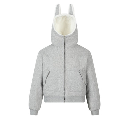 Street Fashion Zipper Hooded Sweatshirt for Men
