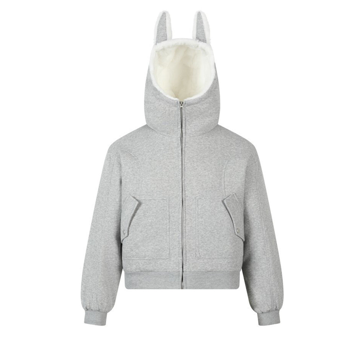 Street Fashion Zipper Hooded Sweatshirt for Men
