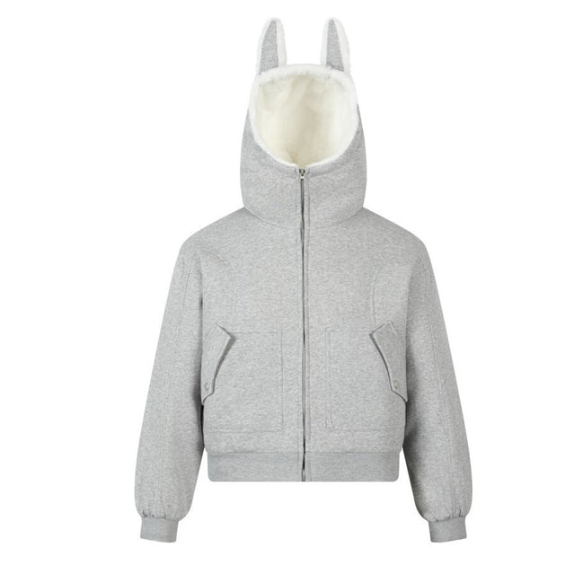 Street Fashion Zipper Hooded Sweatshirt for Men