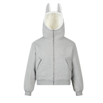 Street Fashion Zipper Hooded Sweatshirt for Men