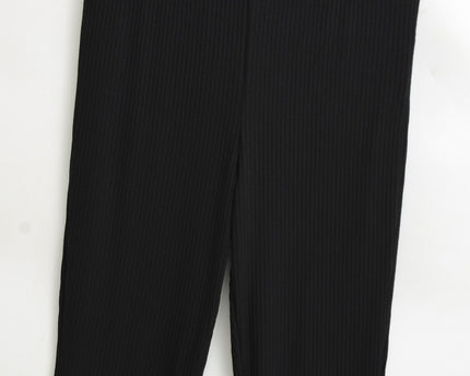 Slim fit low waist slightly flared pants