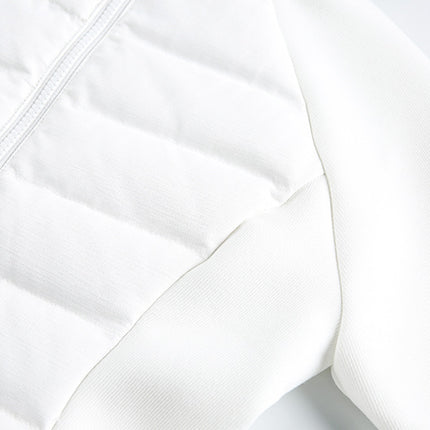 Jachetă scurtă cu guler în picioare din puf