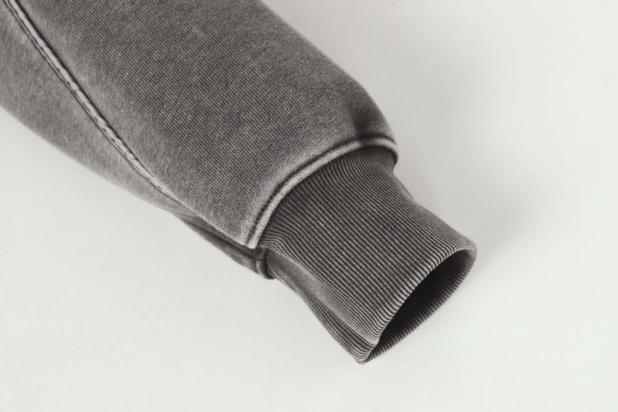 Hoodie à patchwork en toile usée rétro