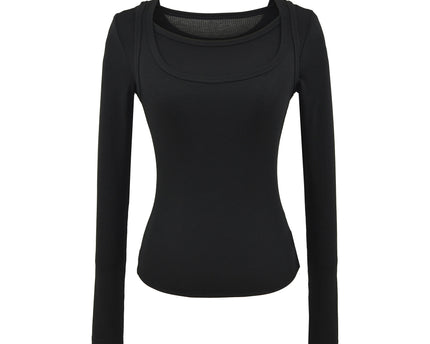 Tricou cu mânecă lungă, slim fit