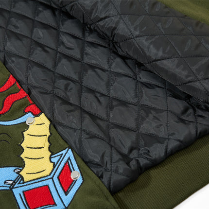 Giacca Ricamata in Stile Retro Cartoon – Cappotto Invernale Caldo