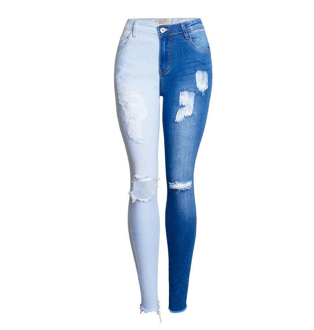 Grozavu Ripped Knees Jeans: Distressed Style at €49.00