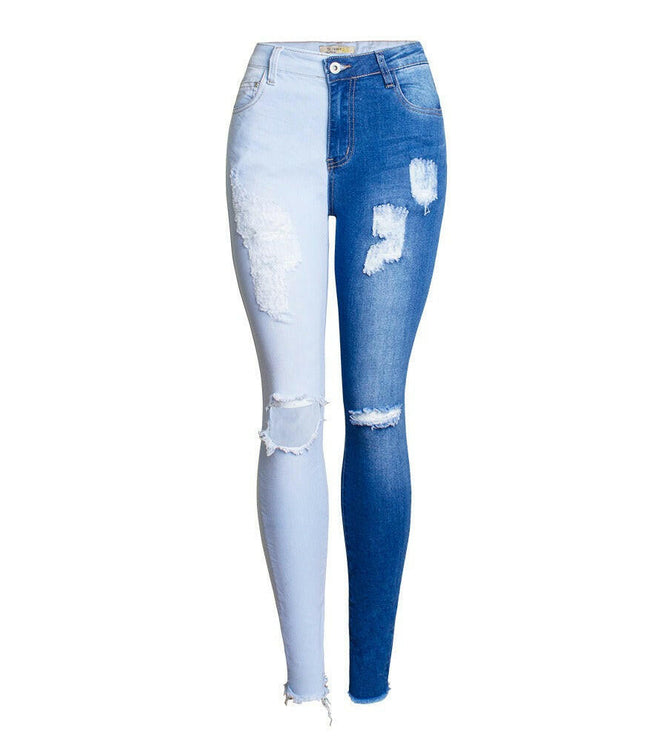 Grozavu Ripped Knees Jeans: Distressed Style