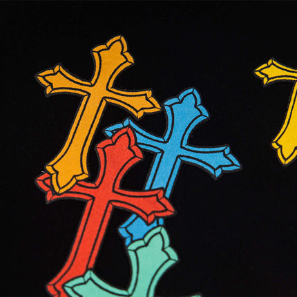 Close-up fabric and fit of Cross Hooded Cardigan Sweatshirt