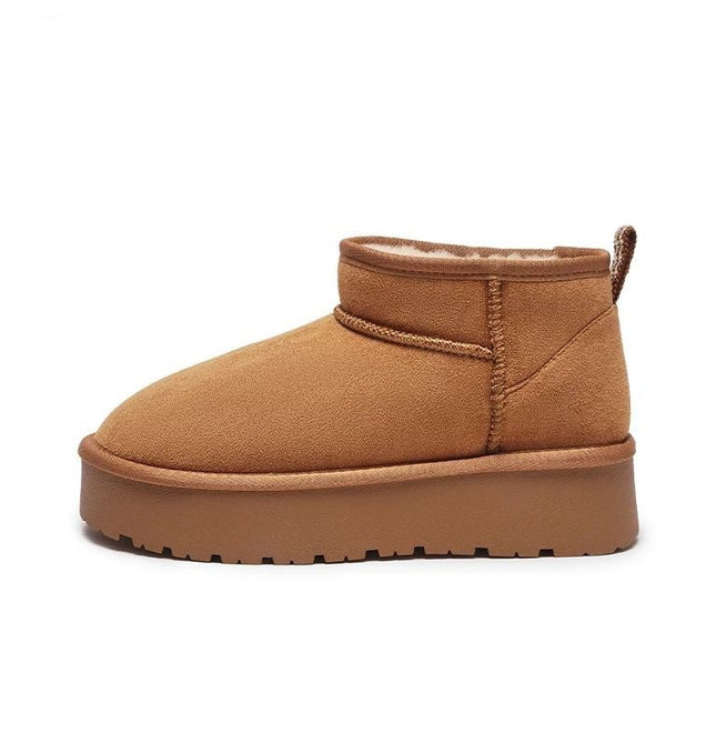 Waterproof Velvet Sponge Cake Cotton Shoes