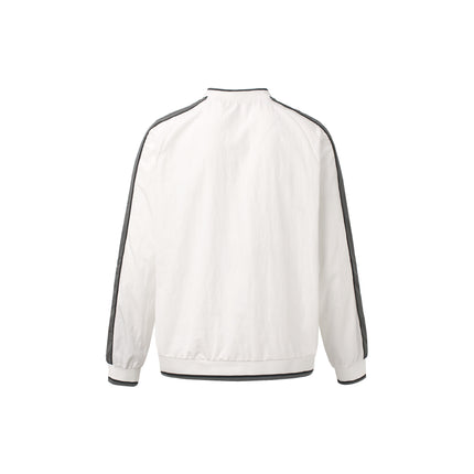 Waterproof Sports V-Neck Long Sleeve Shirt Black White