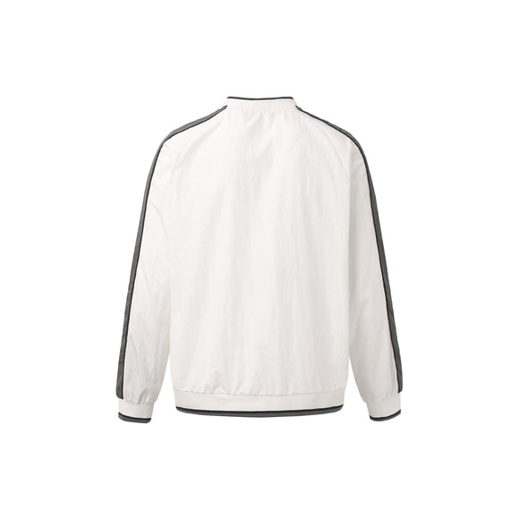 Maglietta Sportiva Impermeabile a V Maniche Lunghe Nera Bianca