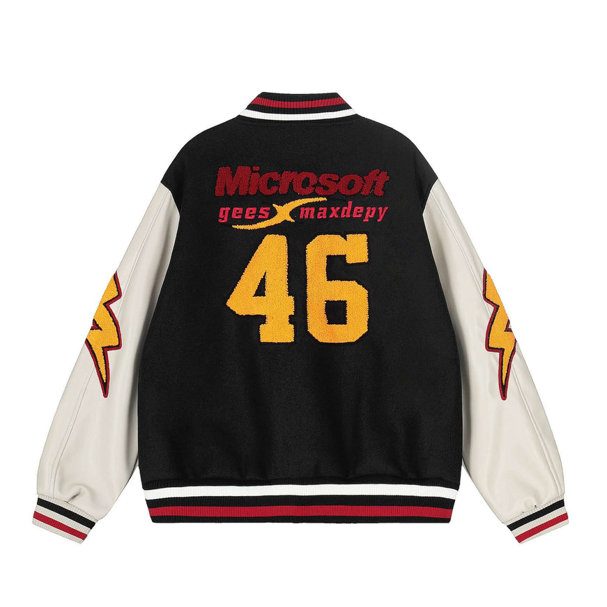 Digital Pattern Jacket styling detail - Premium Streetwear