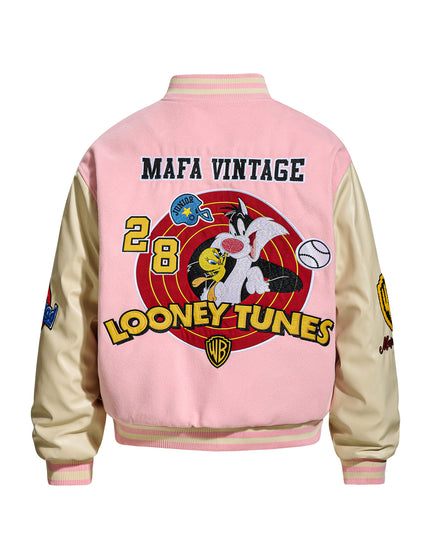 Vintage Patchwork Letter Embroidery Woolen Thickened Jacket