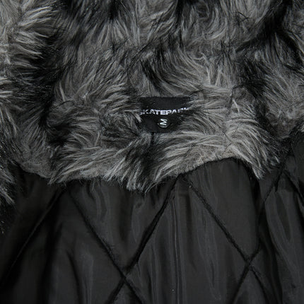 Woolen Collar Cotton Jacket With Fleece