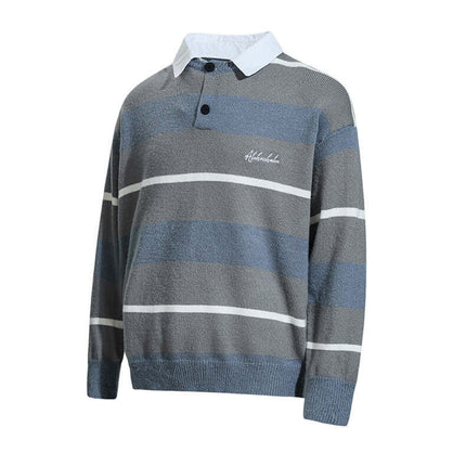 Casual Two-Piece Knitwear with Collar