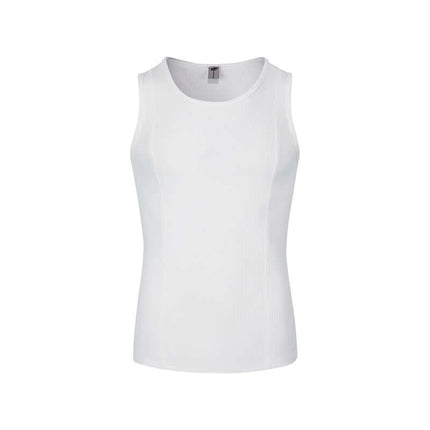 Camiseta sin mangas ajustada de canalé – Cintura esculpida