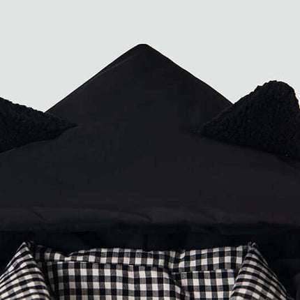 Hooded Cotton Puffer Coat – Loose Fit