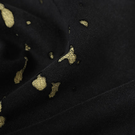 Hanorac cu glugă din bumbac premium pentru bărbați și femei, cu imprimeu de cerneală combinat