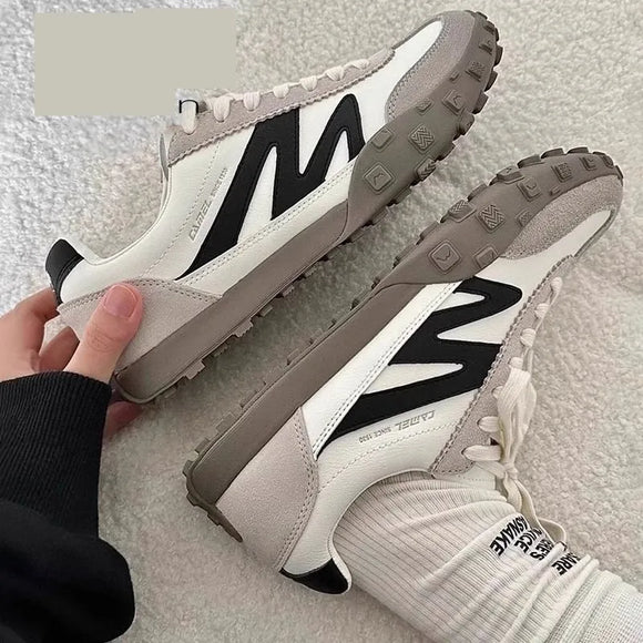 Kontrast Runde Zehen Flache Sportliche