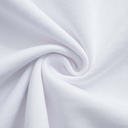 Close-up of soft, breathable cotton fabric used in the Retro Washed Face Letter T-Shirt – Loose Fit.