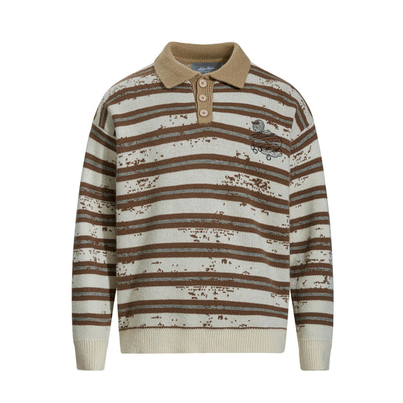 Maglione invernale oversized a maglia attorcigliata vintage