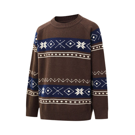 Suéter Fair Isle a Bloques de Color - Corte Suelto