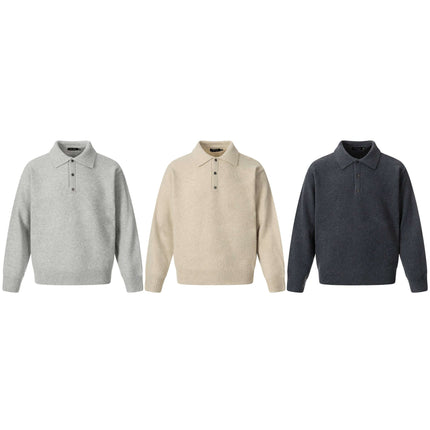 Suéter de cuello vuelto con botones sueltos