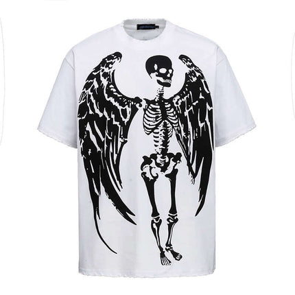 Camiseta Impresa Demonio Calavera – Corte Suelto
