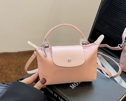 Geantă din nailon versatilă în stil retro, tip dumpling, pentru umăr și crossbody