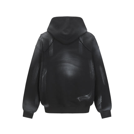 Hoodie Vintage de Peinture Créative – Coupe Ample