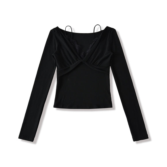 Twisted Lace Long Sleeved T-shirt