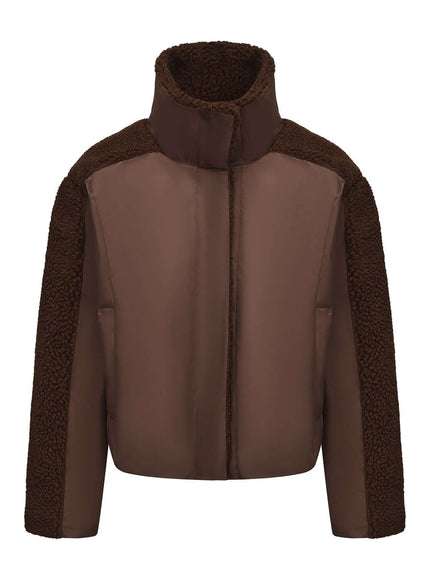 Back view of Black long sleeve jacket by Grozavu