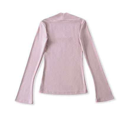 Langarm-Top mit quadratischem Ausschnitt