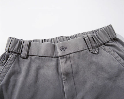 Street Style Men's Pants, Patchwork Distressed Dirty Knife-Pants, Trendy Brand, Casual Loose Fit Men's Trousers