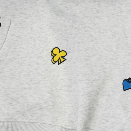 Haut à capuche rétro en coton prune à coupe décontractée