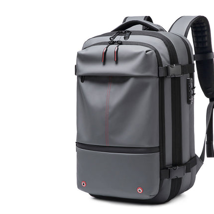 Expandable Waterproof Travel Backpacks Men Business Laptop Backpack With Valve Vacuum Compression Backpack