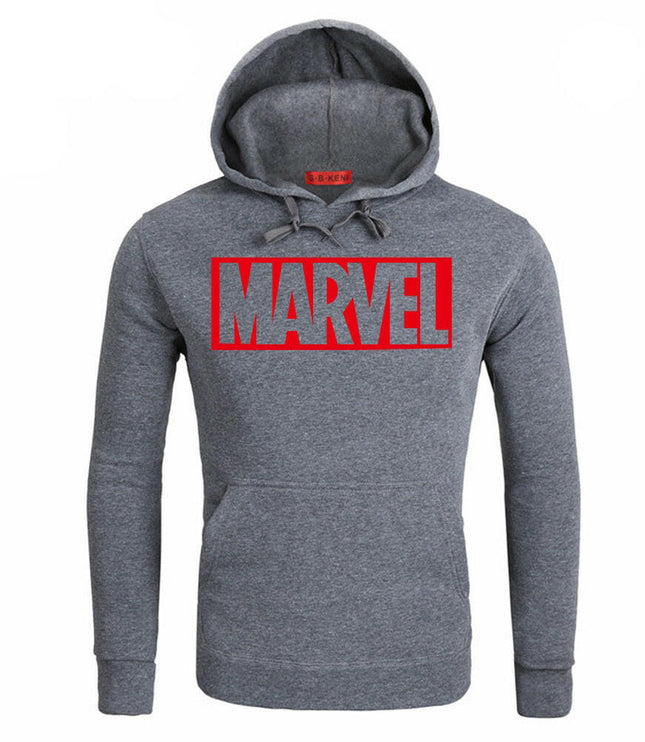 Channel Your Inner Hero: MARVEL Red Letter Print Hoodies for a Stylish Winter!