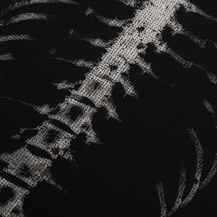 Sudadera con estampado de esqueleto oscuro – Corte holgado