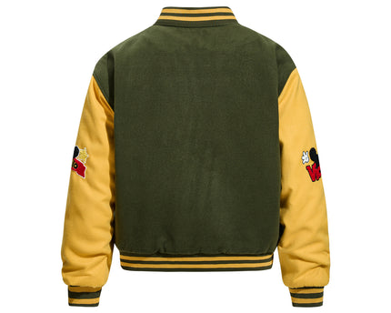 Veste brodée rétro en cartoon – Manteau d'hiver chaud