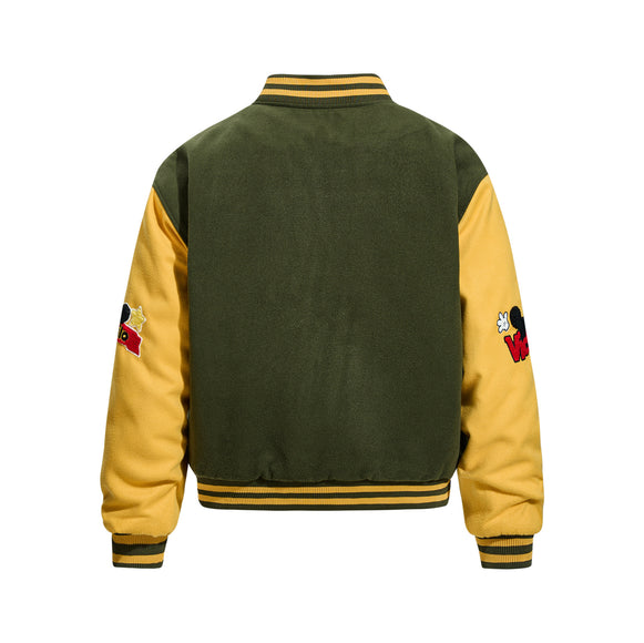 Giacca Ricamata in Stile Retro Cartoon – Cappotto Invernale Caldo